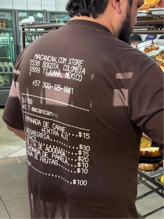 Camiseta menú macancán