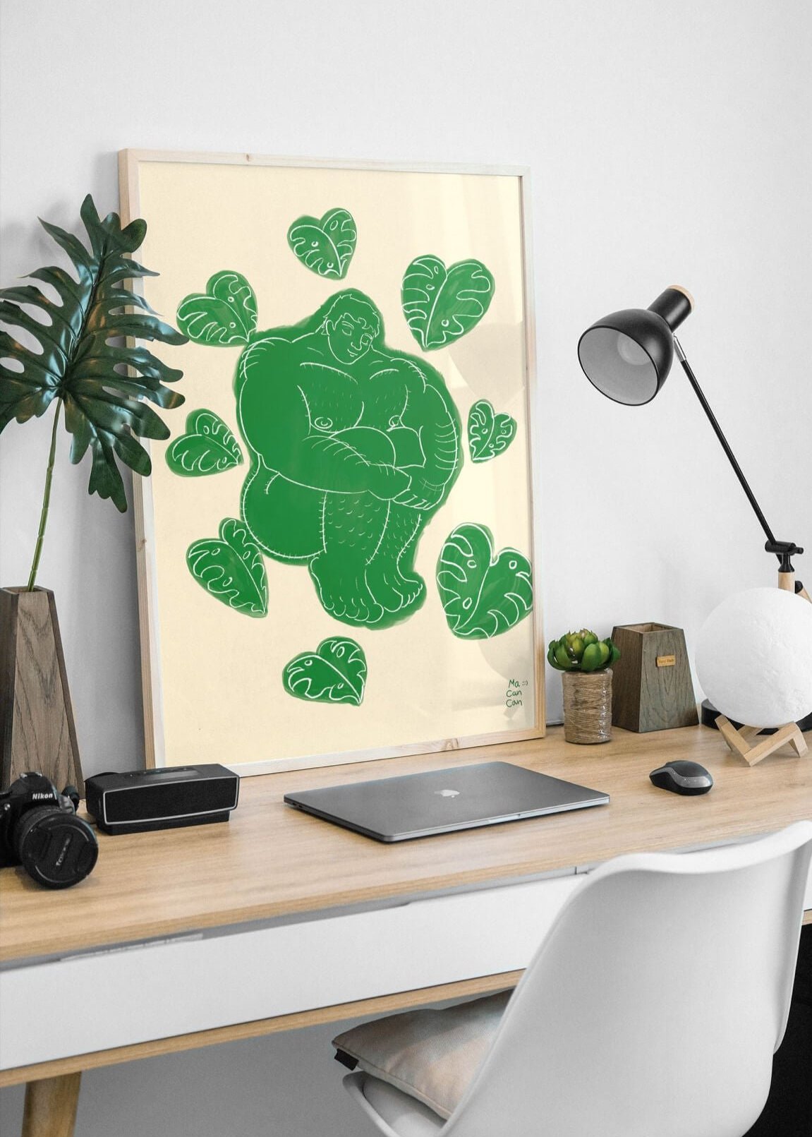 Paz Monstera (Marco o print)