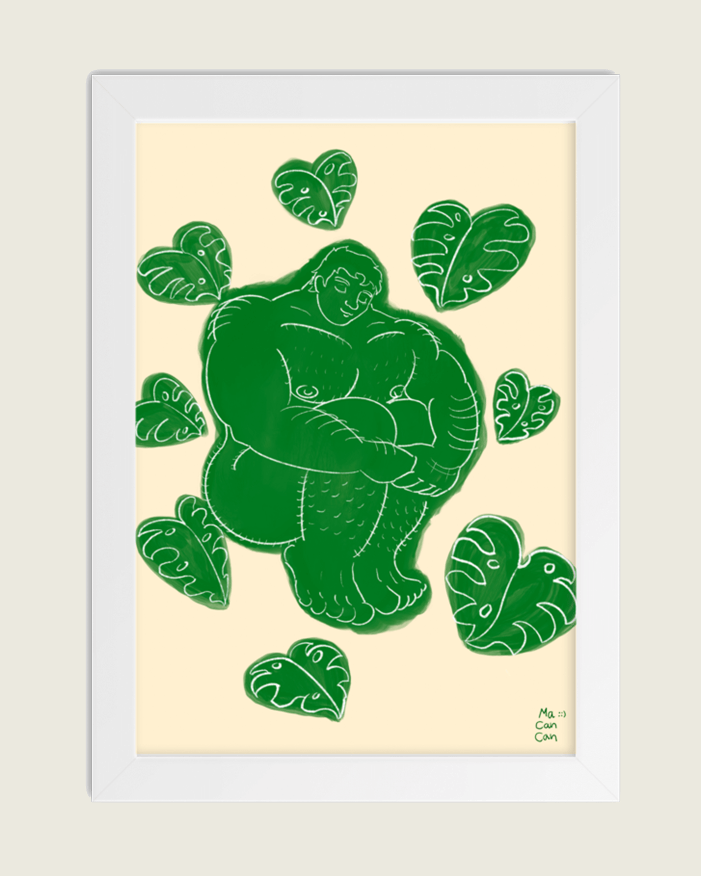 Paz Monstera (Marco o print)