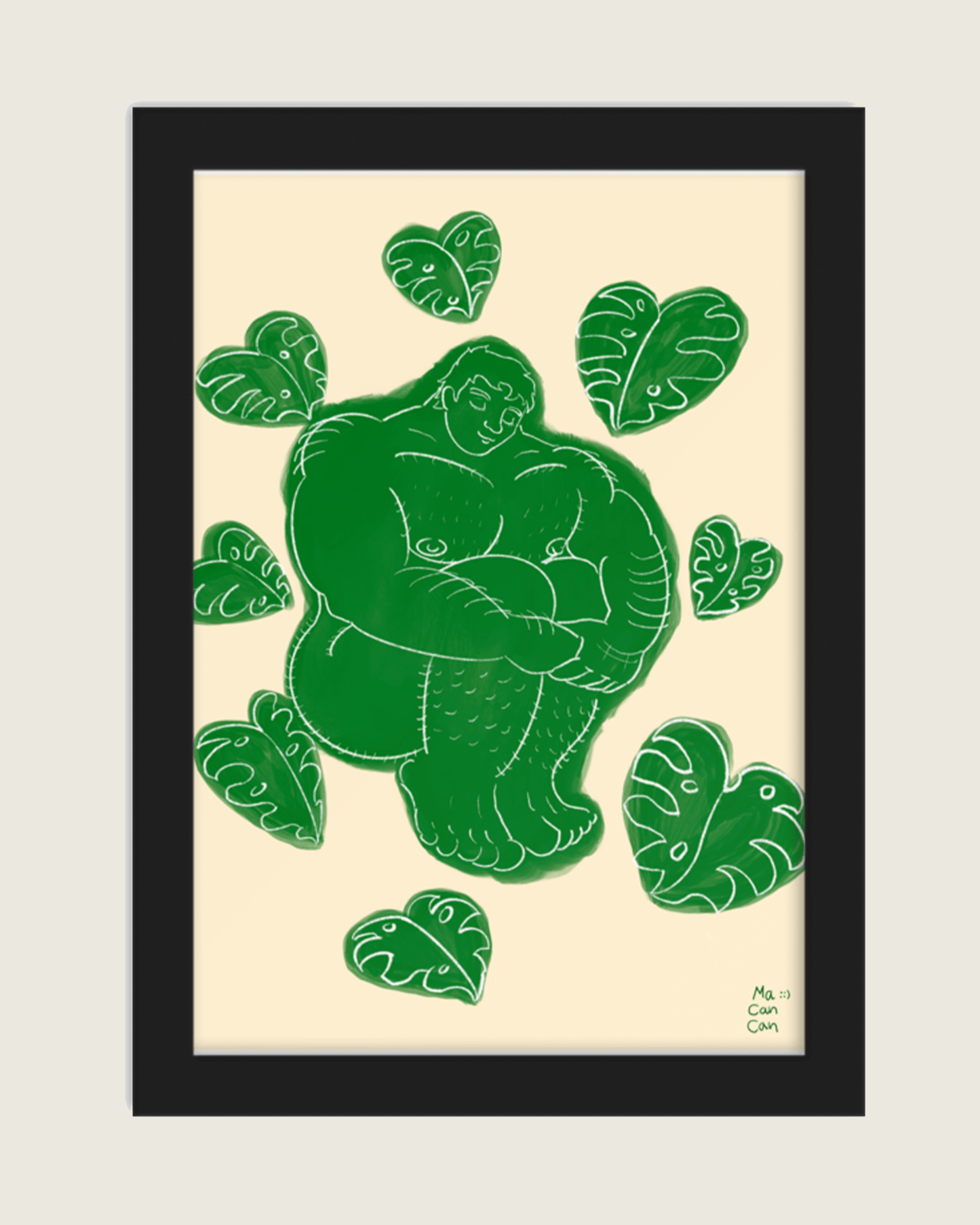 Paz Monstera (Marco o print)