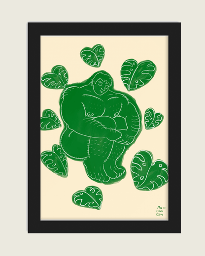 Paz Monstera (Marco o print)